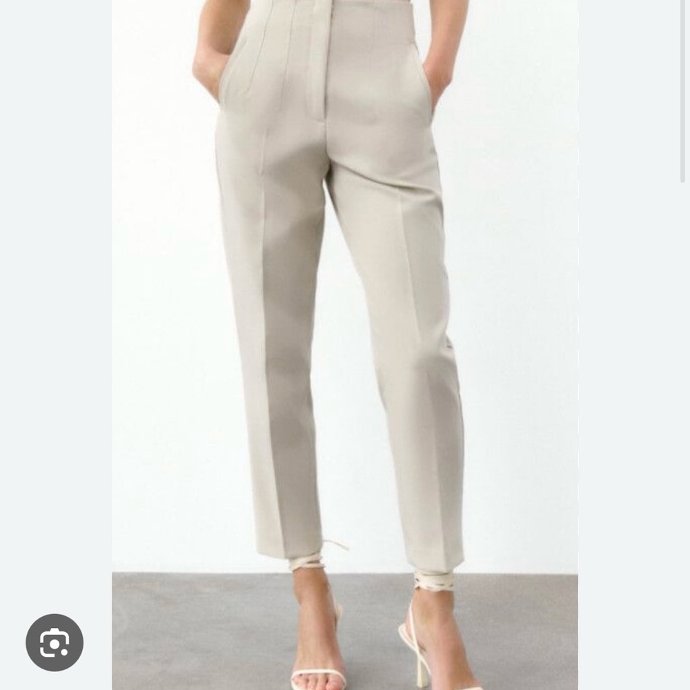 Zara High Waisted Dart Pant